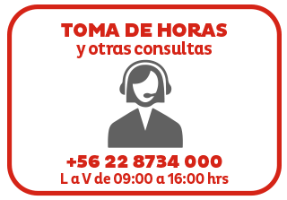 Toma de Horas y otras consultas +56228734000